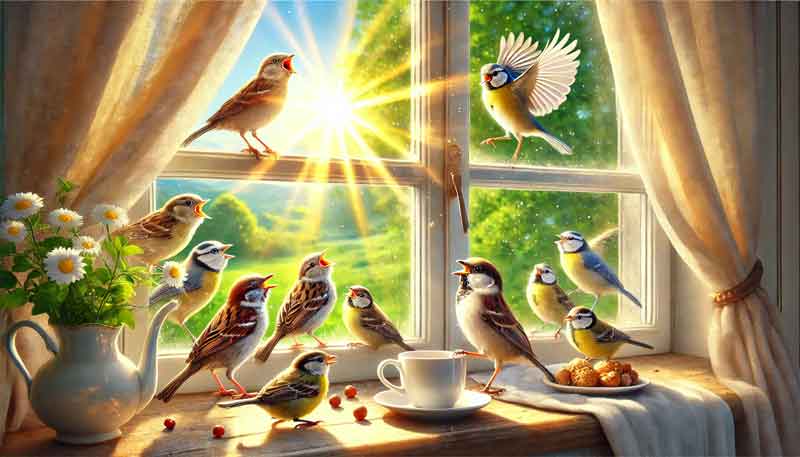 Am Fenster heute morgen | Gitarre Akkorde Noten Text Melodie